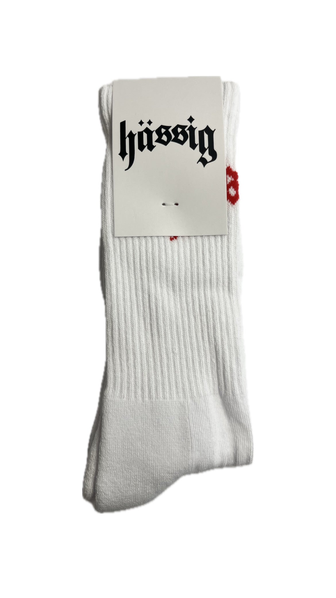 basic logo socks red