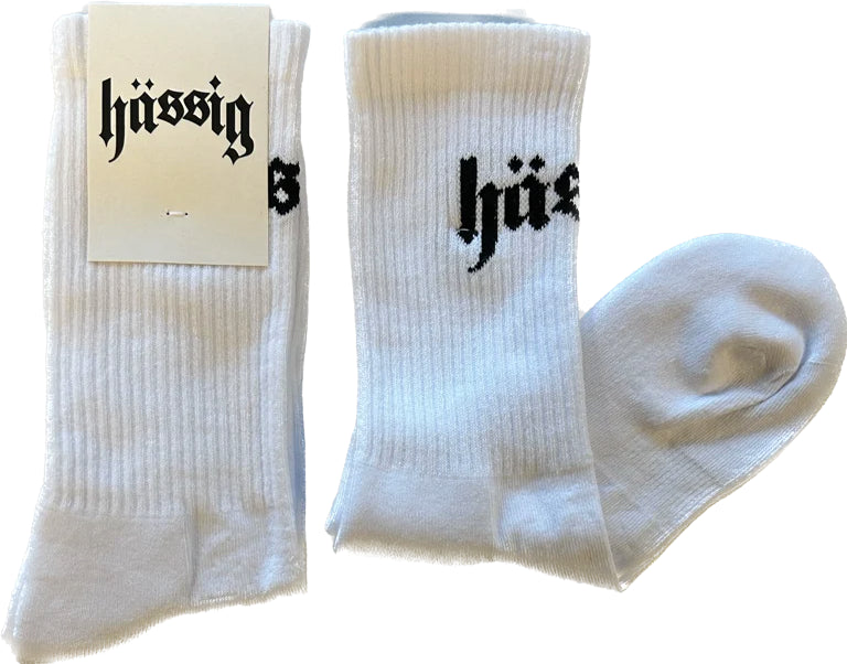 basic logo socks white