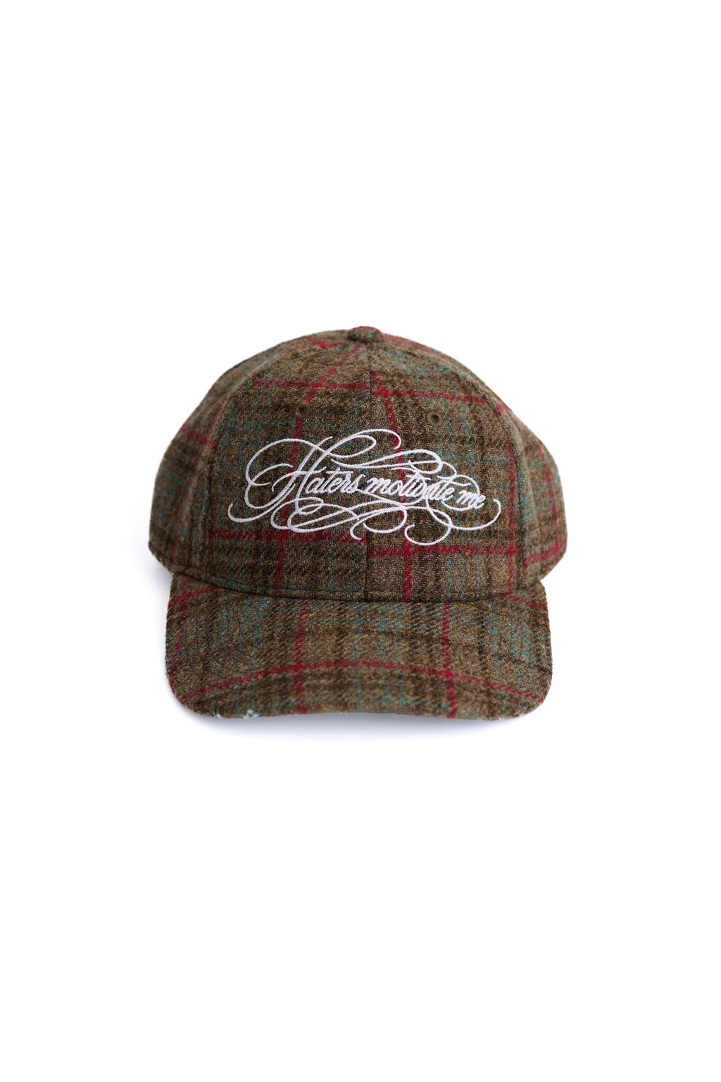 „Haters motivate me“ Flanell Karo Cap
