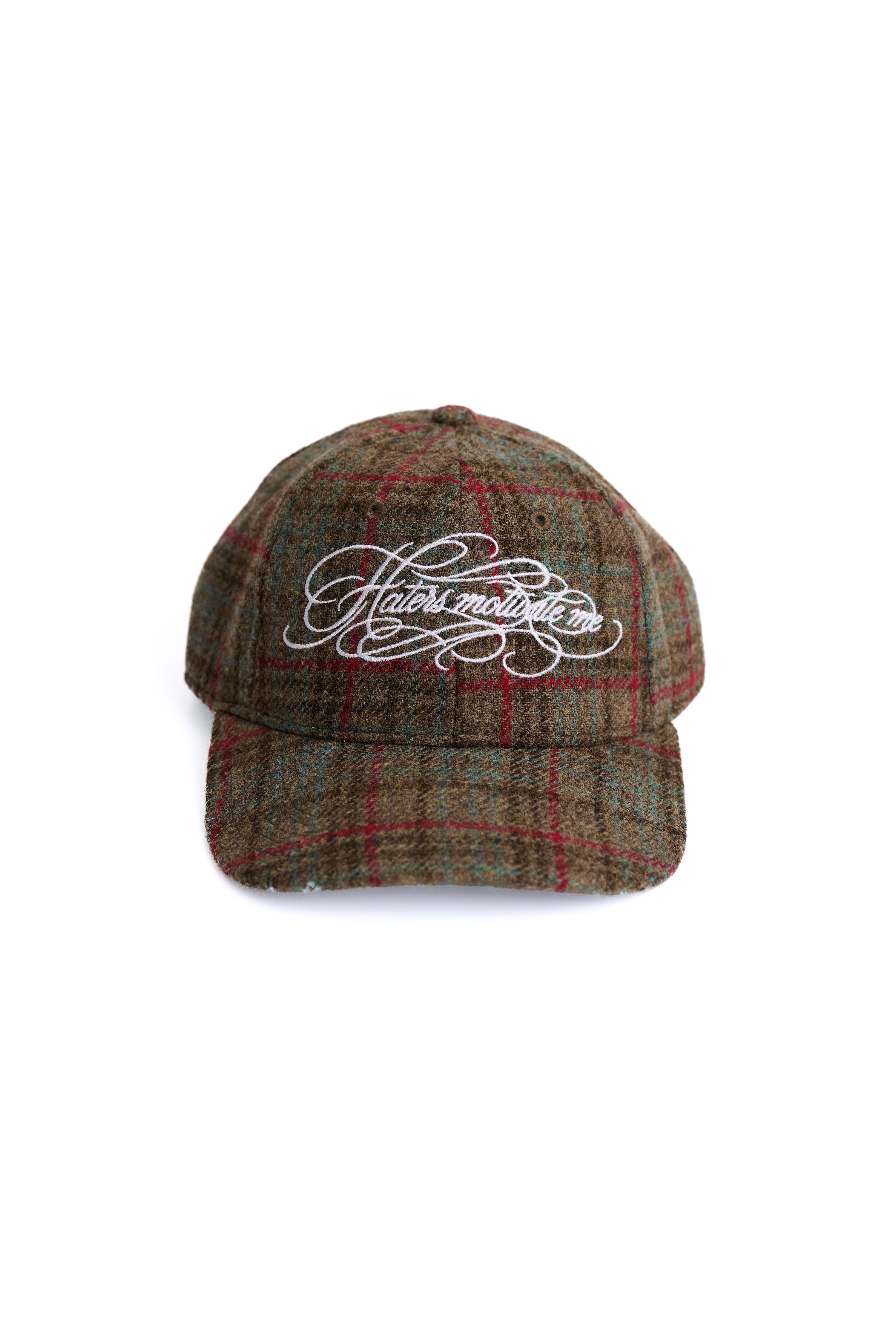 „Haters motivate me“ Flanell Karo Cap