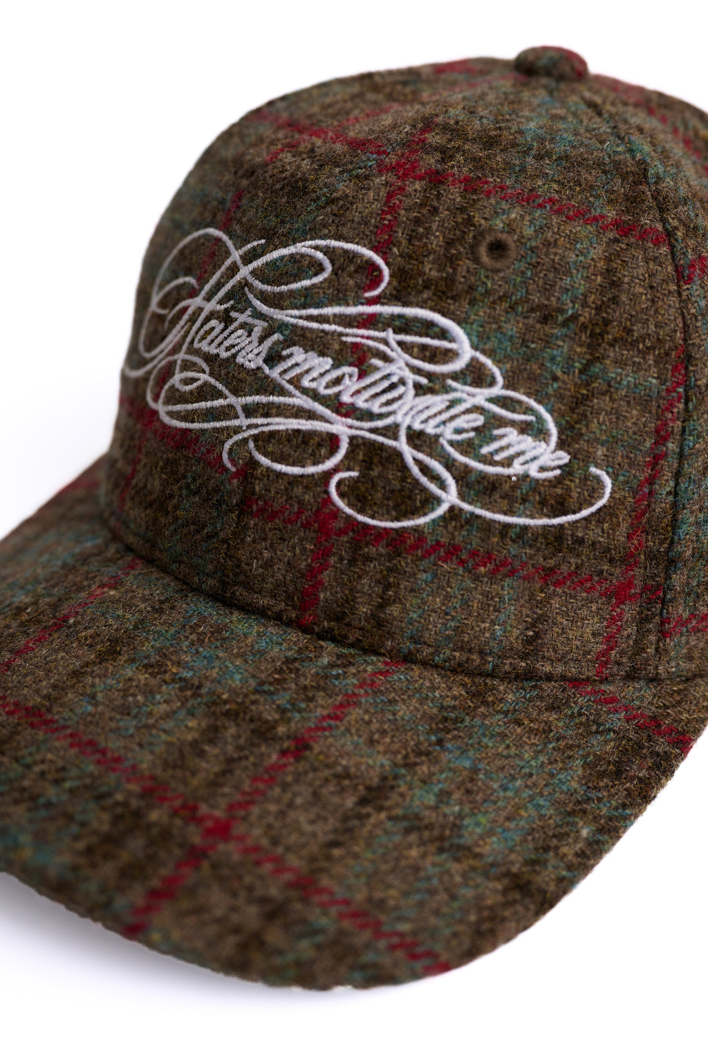 „Haters motivate me“ Flanell Karo Cap