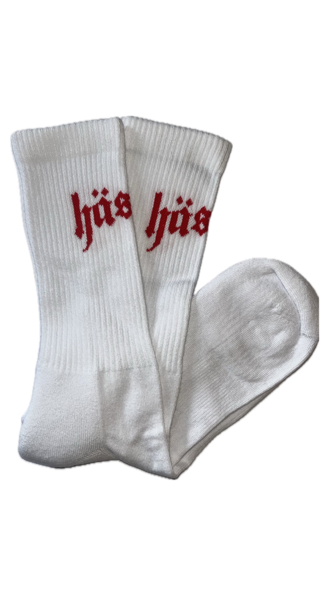 basic logo socks red