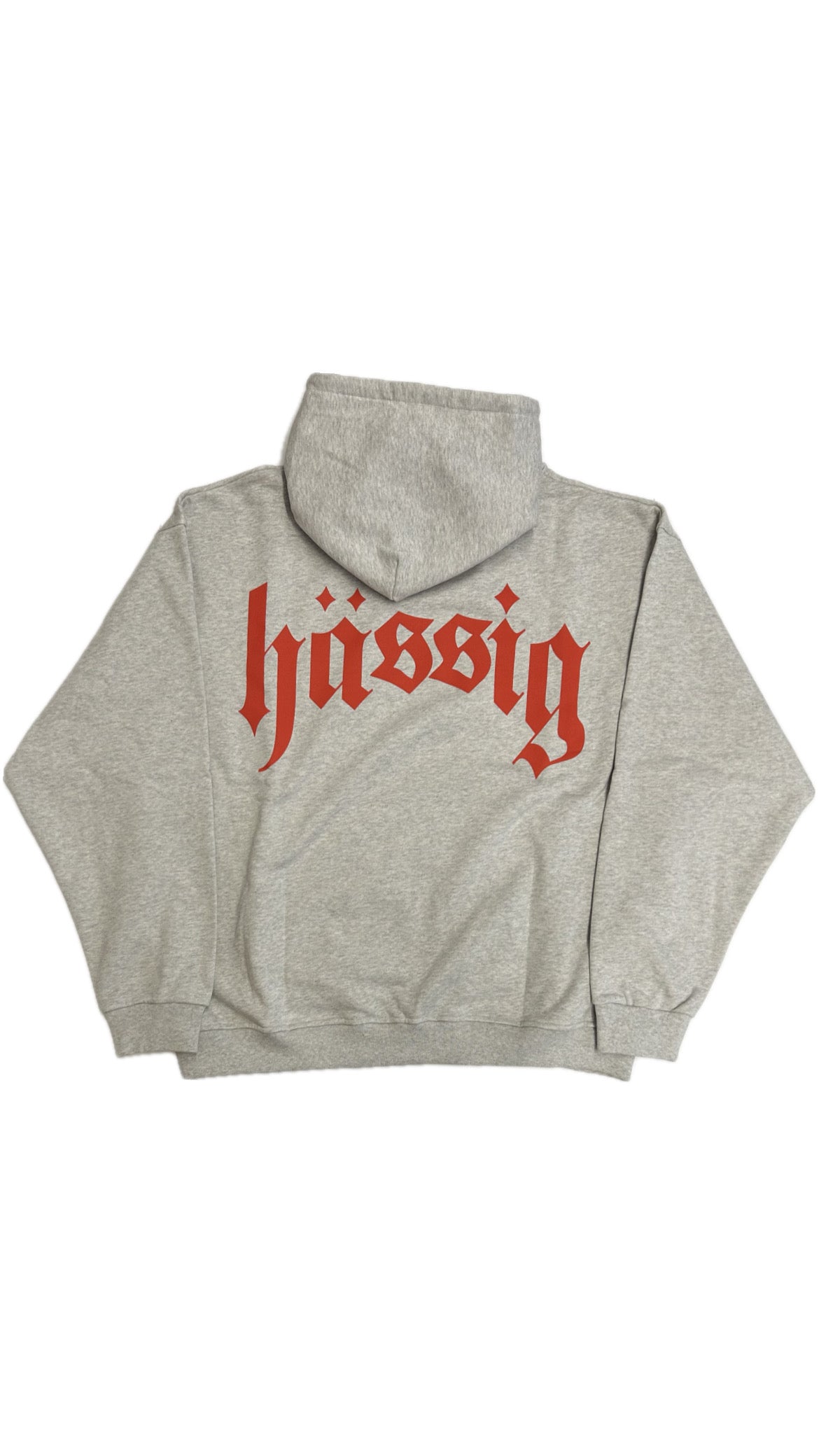logo hoodie grey