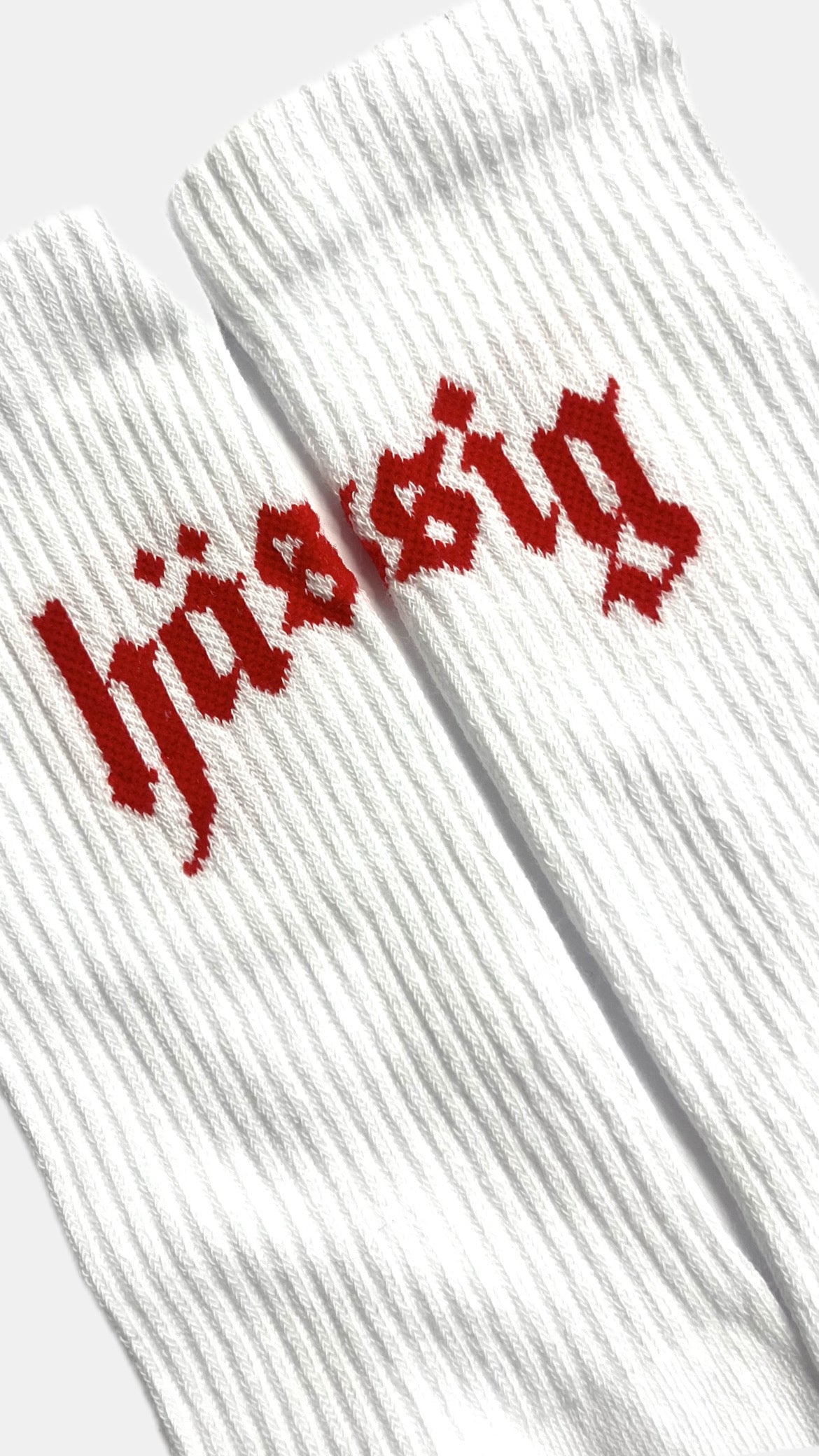 basic logo socks red