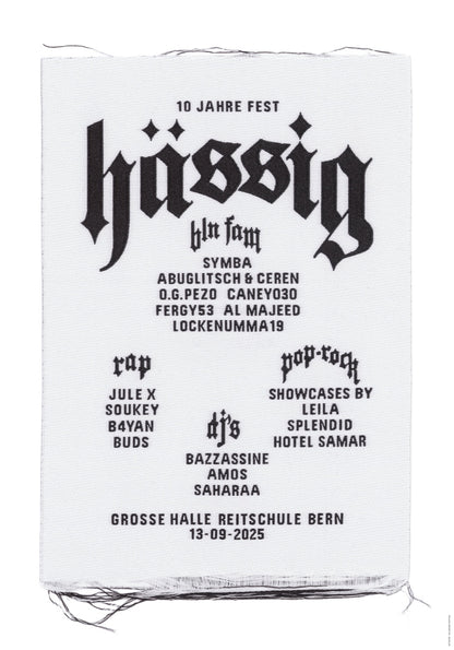 10yrs Fest hässig F4 plakat by salzmann gertsch