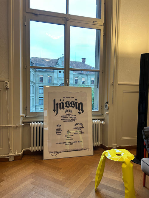 10yrs Fest hässig F4 plakat by salzmann gertsch