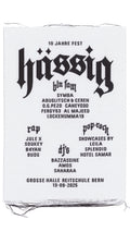 10yrs Fest hässig F4 plakat by salzmann gertsch