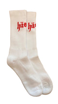 basic logo socks red
